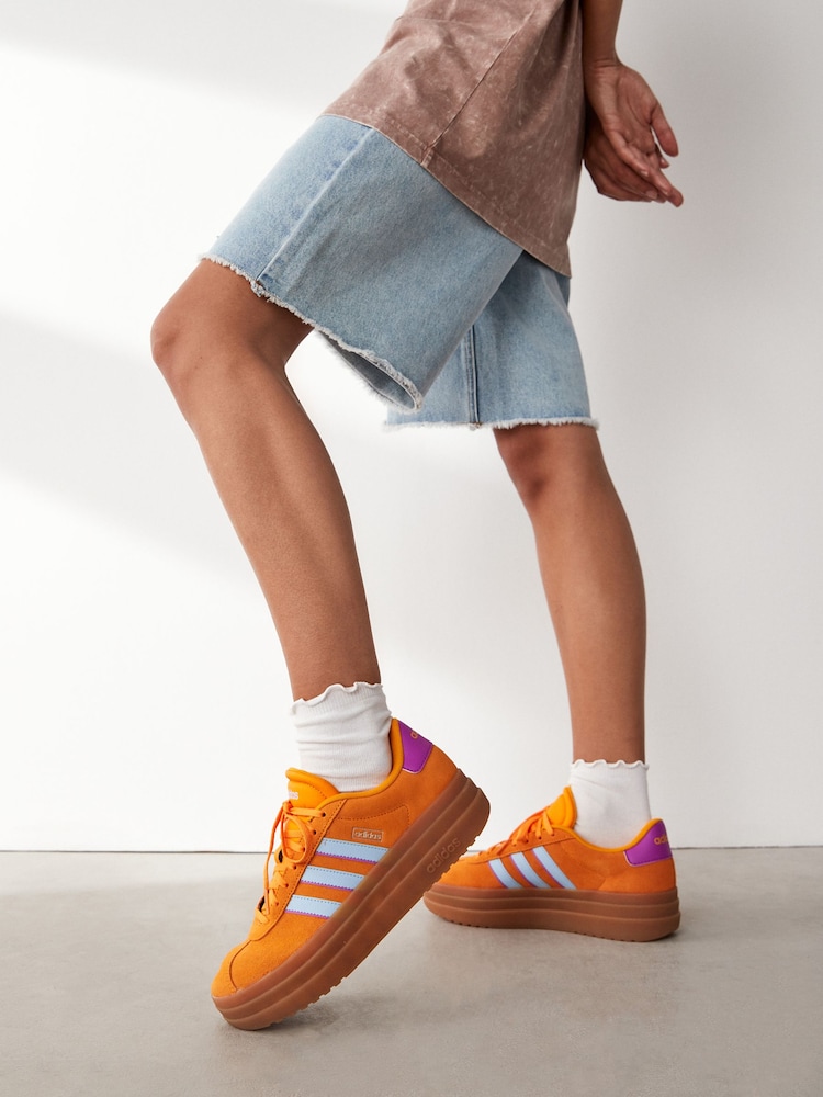 adidas Orange VL Court Bold Trainers - Image 4 of 14