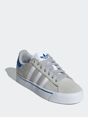adidas Originals Grey Campus Vulc Trainers - Image 3 of 11
