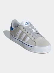 adidas Originals Grey Campus Vulc Trainers - Image 4 of 11