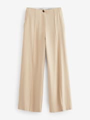Neutral Pinstripe Tailored Wide Trousers - Image 5 of 6