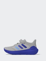 adidas Grey/Blue Kids Tensaur Run 3.0 Trainers - Image 2 of 5