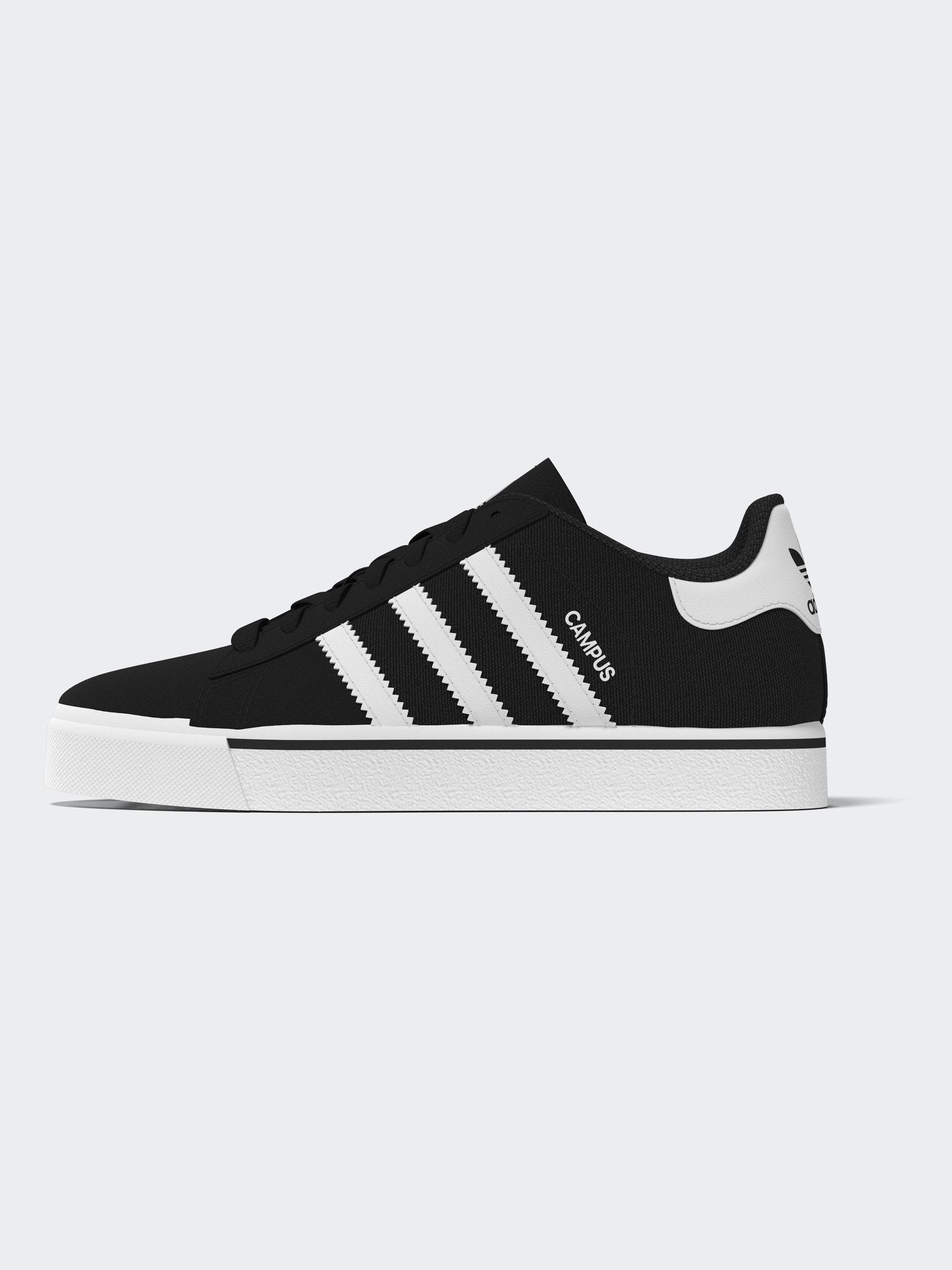 Buy adidas Originals Black Campus Vulc Trainers from Next Italy