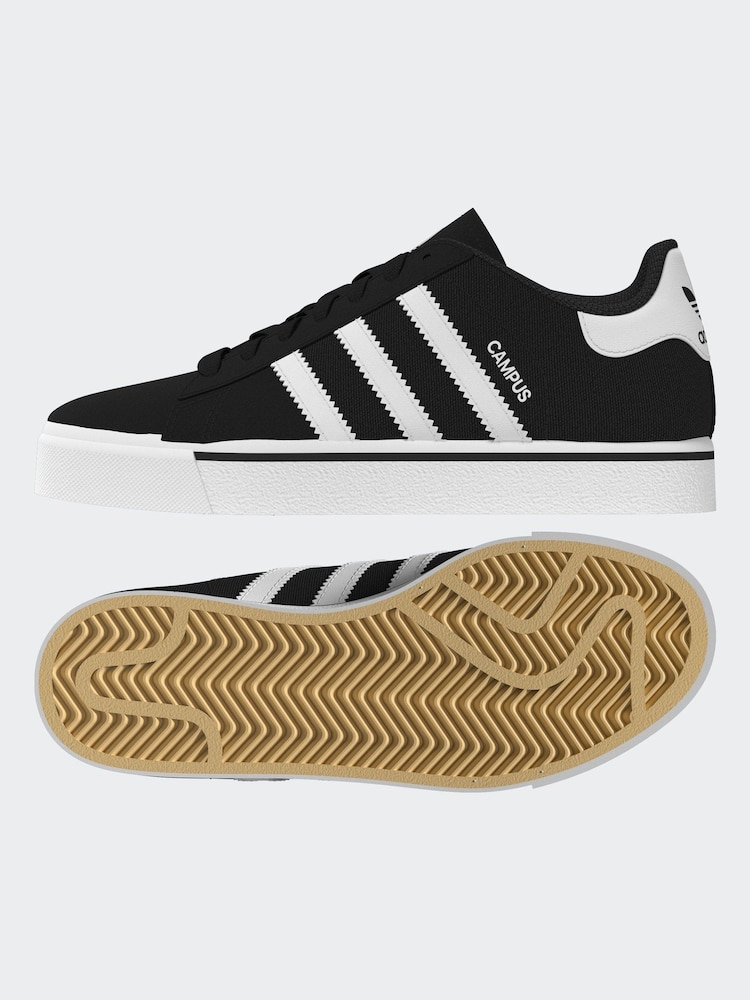 Buy adidas Originals Black Campus Vulc Trainers from the Next UK