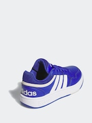 adidas Blue Hoops Trainers - Image 3 of 8