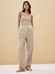 Stone - Figurbetonte Straight-Leg-Hose mit Bundfalte - Bild 2 von 8