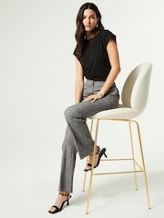 Grey Bootcut Tailored Trousers - Image 2 of 7