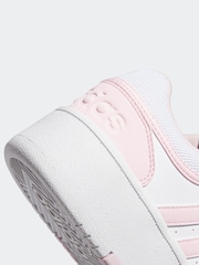 adidas White/Pink Hoops 3.0 Bold Trainers - Image 7 of 8