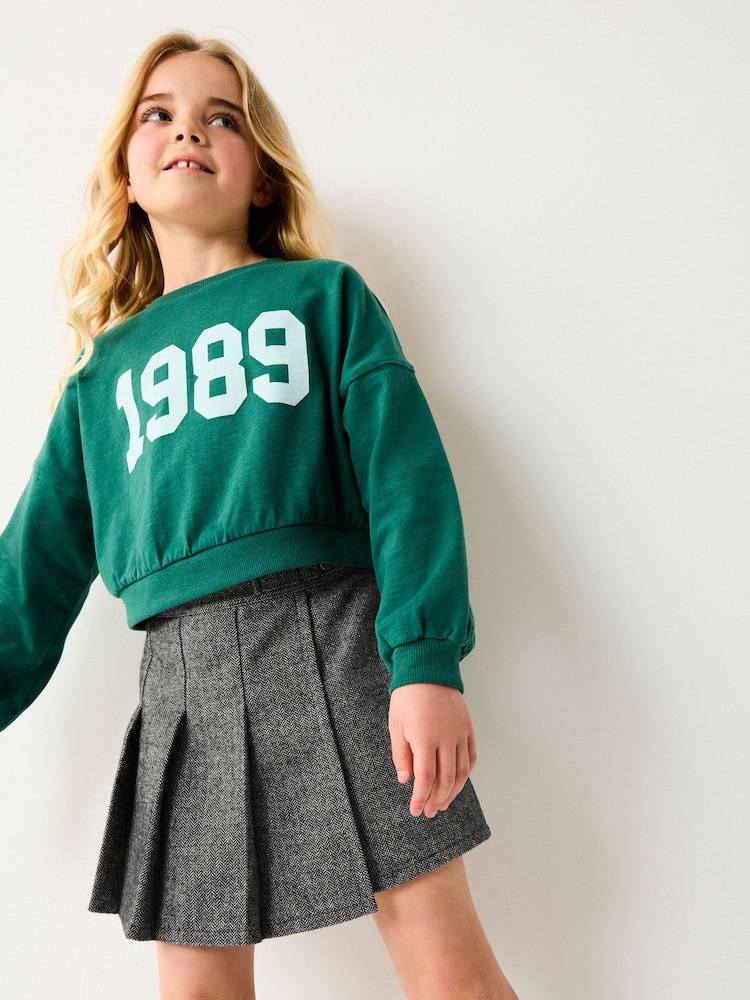 Grey Check Skort (3-16yrs) - Image 1 of 8
