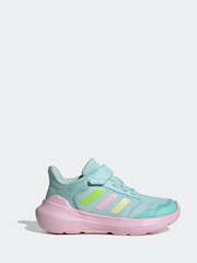 adidas Green/Pink Kids Tensaur Run 3.0 Trainers - Image 1 of 8