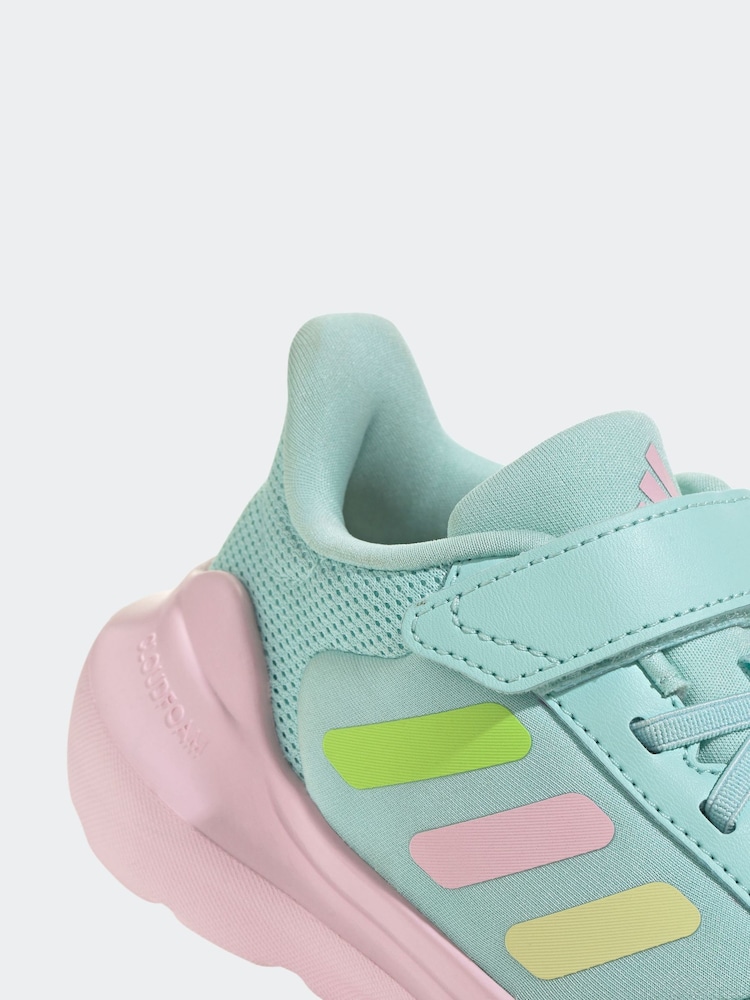 adidas Green/Pink Kids Tensaur Run 3.0 Trainers - Image 8 of 8