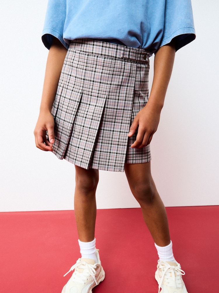 Black/White Check Skort (3-16yrs) - Image 1 of 7