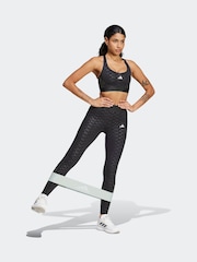 adidas Black Power Hyperglam Medium Support Bra - Image 3 of 7