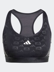 adidas Black Power Hyperglam Medium Support Bra - Image 6 of 7
