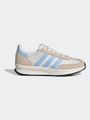 adidas Brown/Blue Run 70s 2.0 Shoes - Image 4 of 11