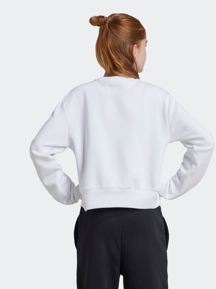 adidas White Glam Crew Sweatshirt - Image 2 of 6