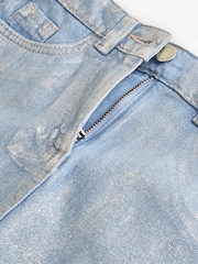 Mittelblau - Rock aus Folienmaterial mit 100 % Baumwolle (3–16 J.) - Bild 6 von 8