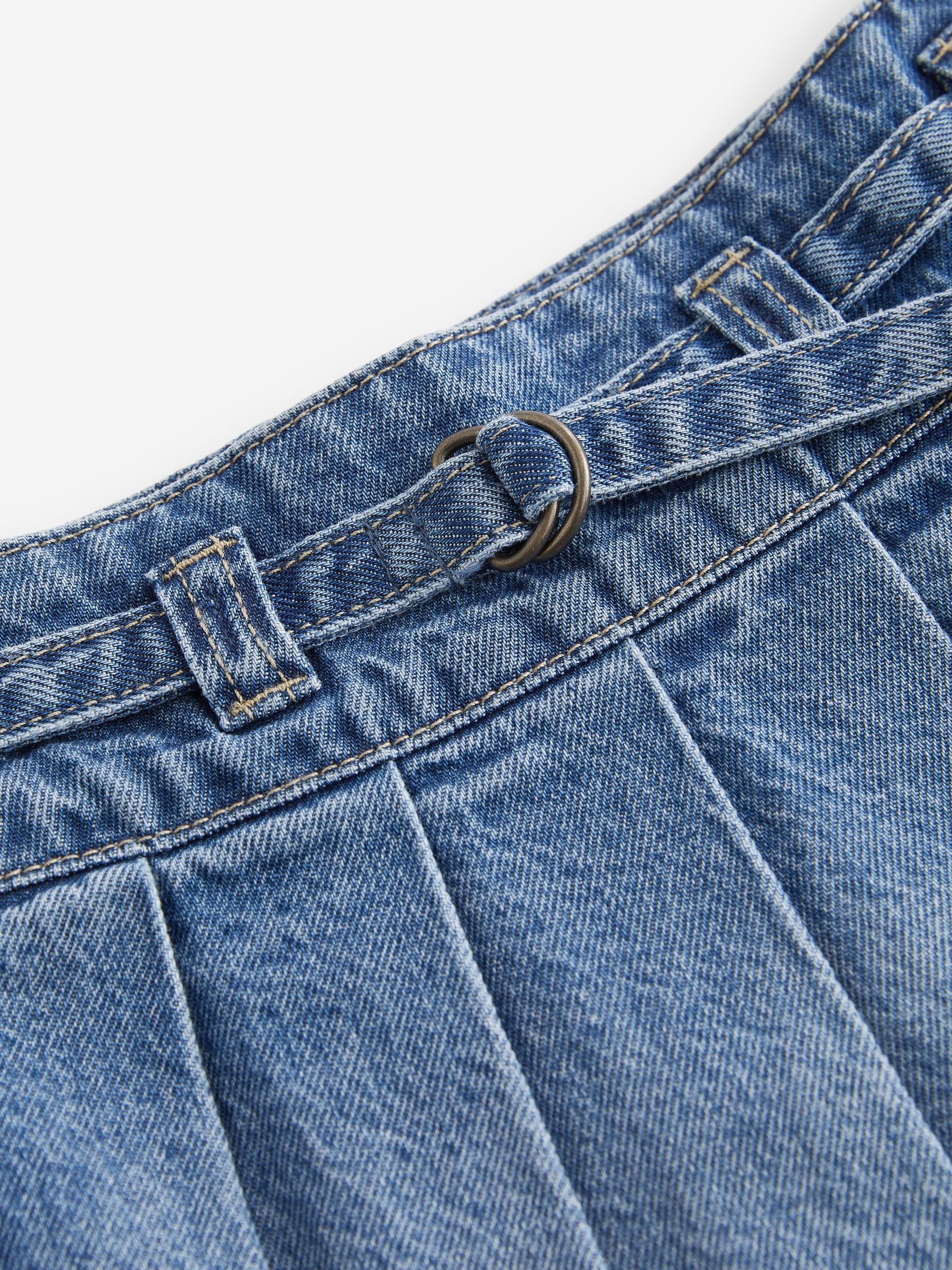 Joseph pleated denim skirt shop