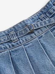 Mid Blue Denim Pleated Skirt (3-16yrs) - Image 7 of 7