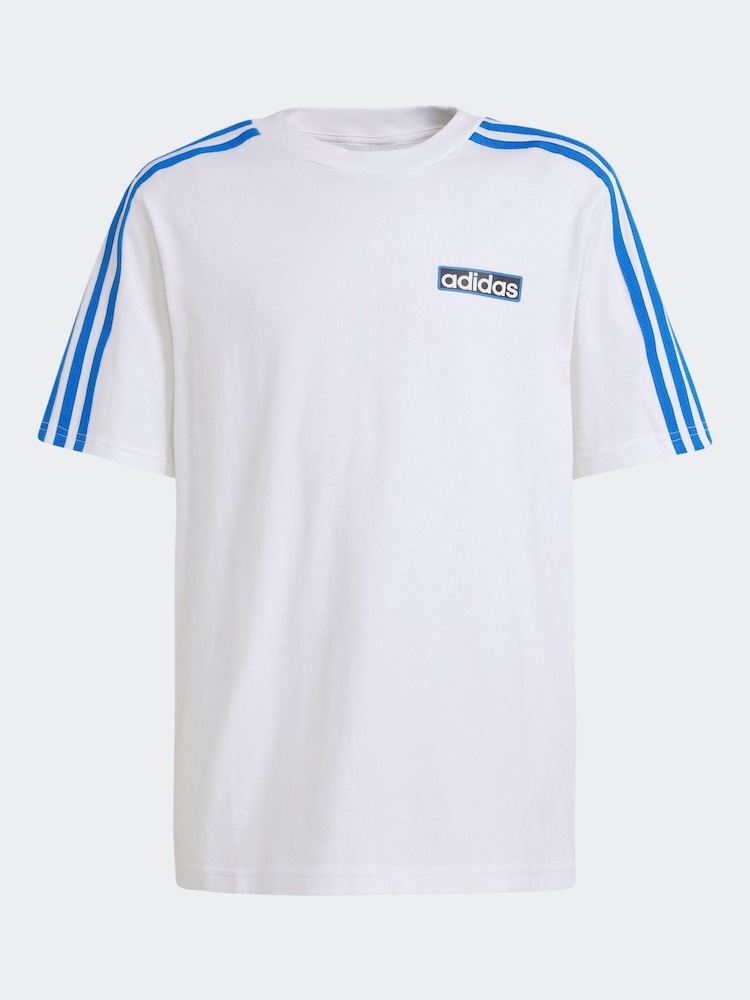 adidas White Kids Originals 100% Cotton T-Shirt - Image 7 of 7 adidas White Kids Originals 100% Cotton T-Shirt - Image 7 of 7