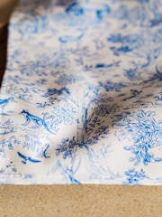 Avalon Home Set of 2 Blue Toile du Jouy Napkins - Image 3 of 4