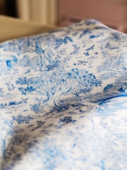 Avalon Home Set of 2 Blue Toile du Jouy Napkins - Image 4 of 4