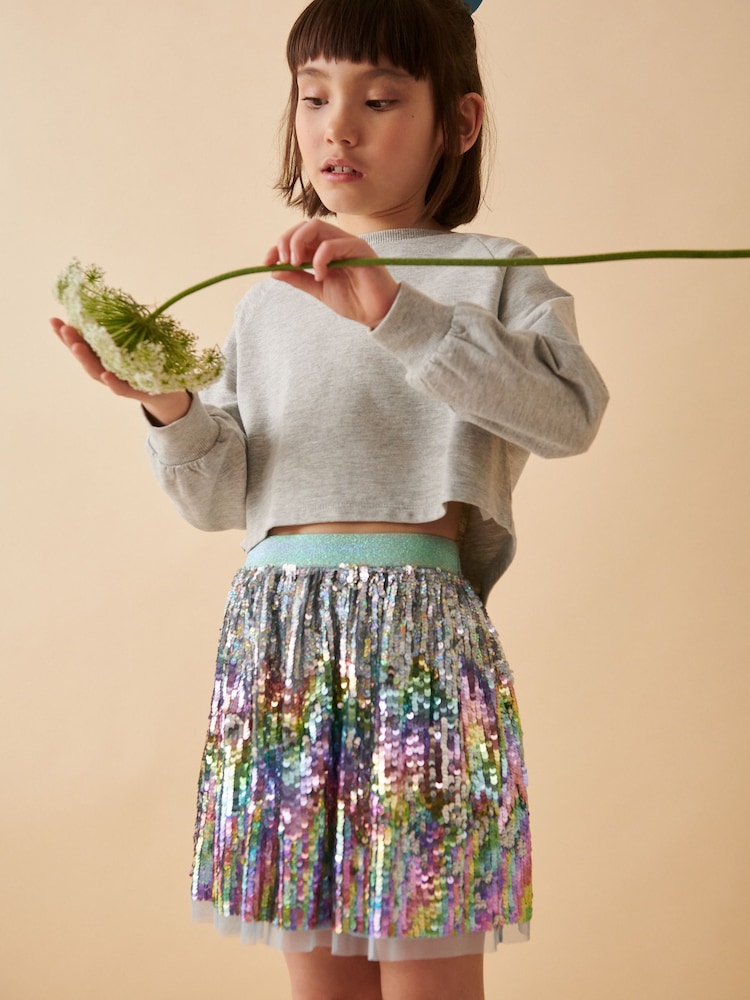 Rainbow Sequin Skirt (3-16yrs) - Image 2 of 7