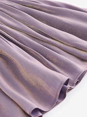 Lilac Purple Metallic Skirt (3-16yrs) - Image 7 of 7