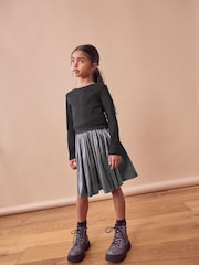Grey Metallic Skirt (3-16yrs) - Image 2 of 5