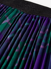 Purple Pleated Check Skirt (3-16yrs) - Image 5 of 5