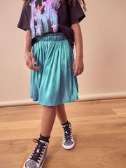 Teal Blue Metallic Skirt (3-16yrs) - Image 2 of 5