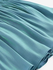 Teal Blue Metallic Skirt (3-16yrs) - Image 5 of 5