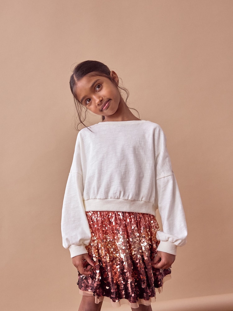 Gold Sequin Skirt (3-16yrs) - Image 1 of 7