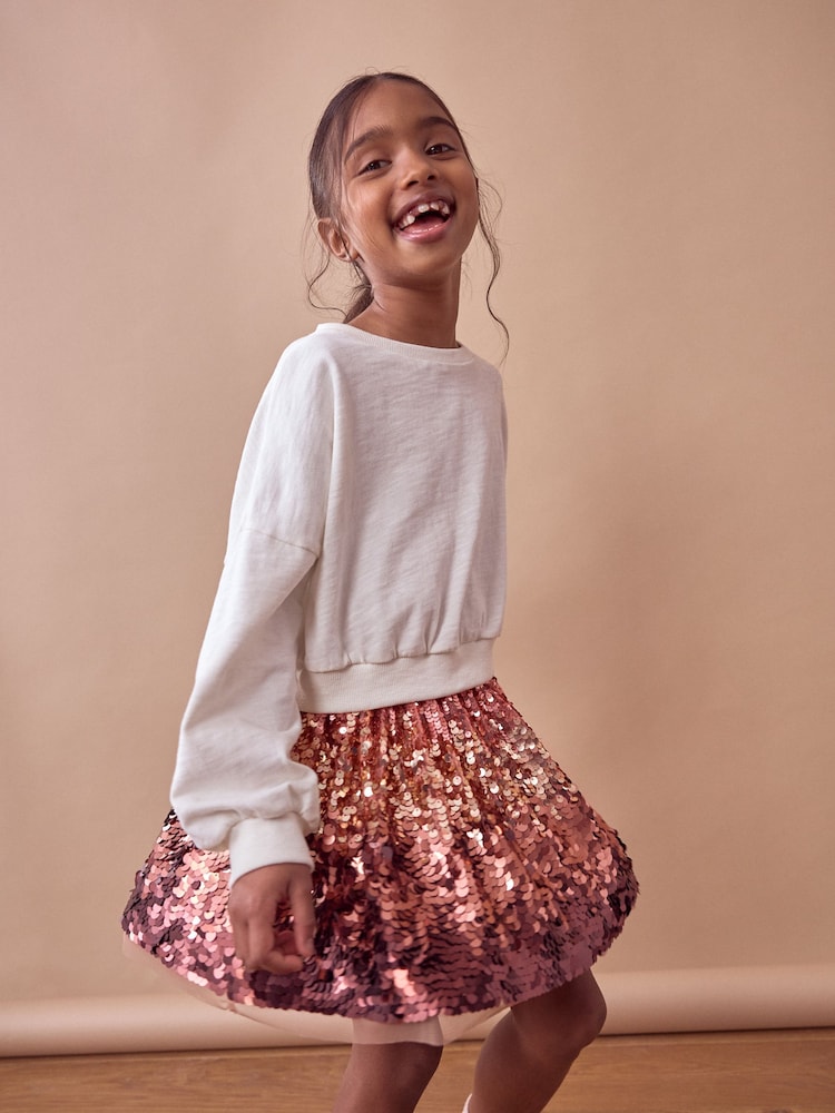 Gold Sequin Skirt (3-16yrs) - Image 2 of 7