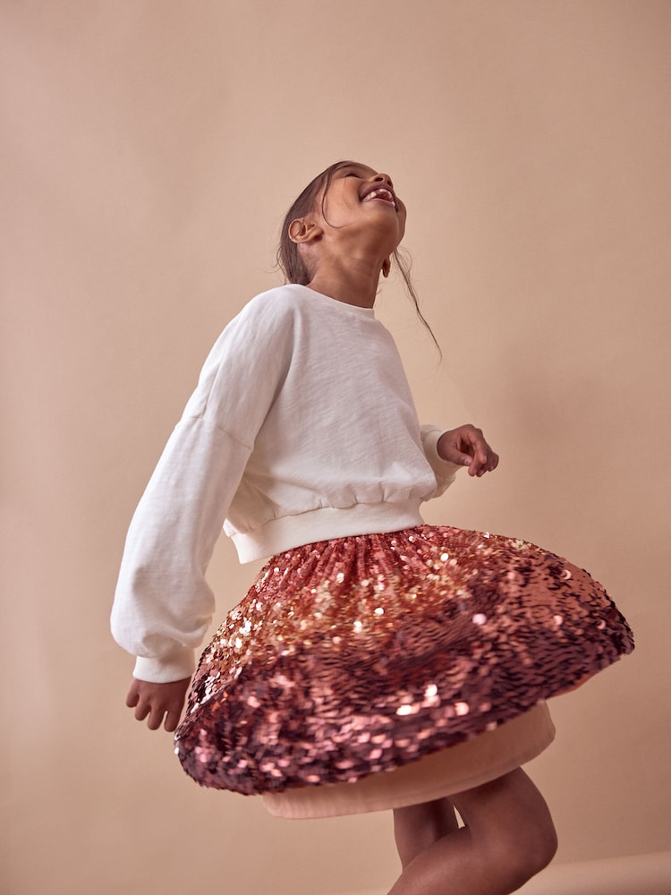 Gold Sequin Skirt (3-16yrs) - Image 2 of 7