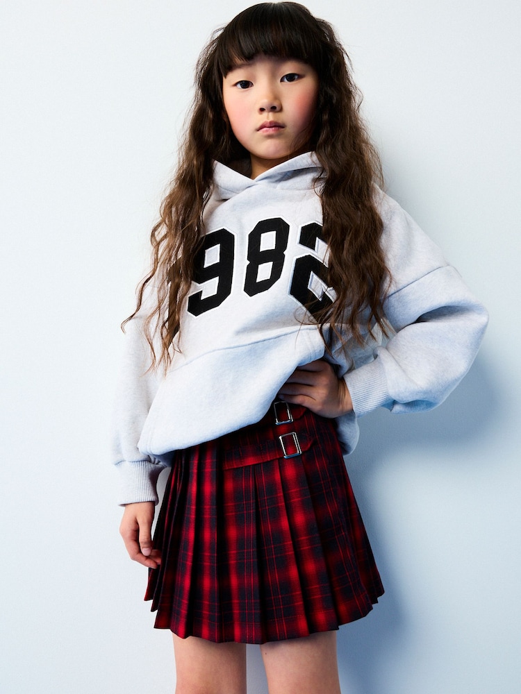 Red Check Pleated Skirt (3-16yrs) - Image 1 of 7