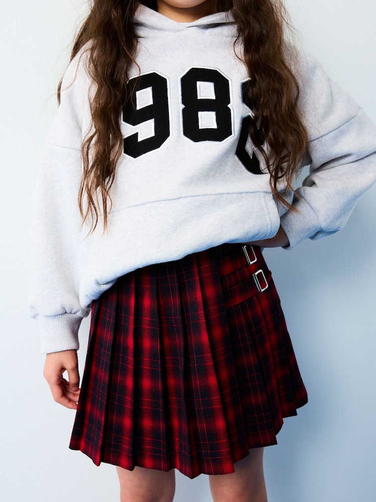 Red Check Pleated Skirt (3-16yrs) - Image 2 of 7