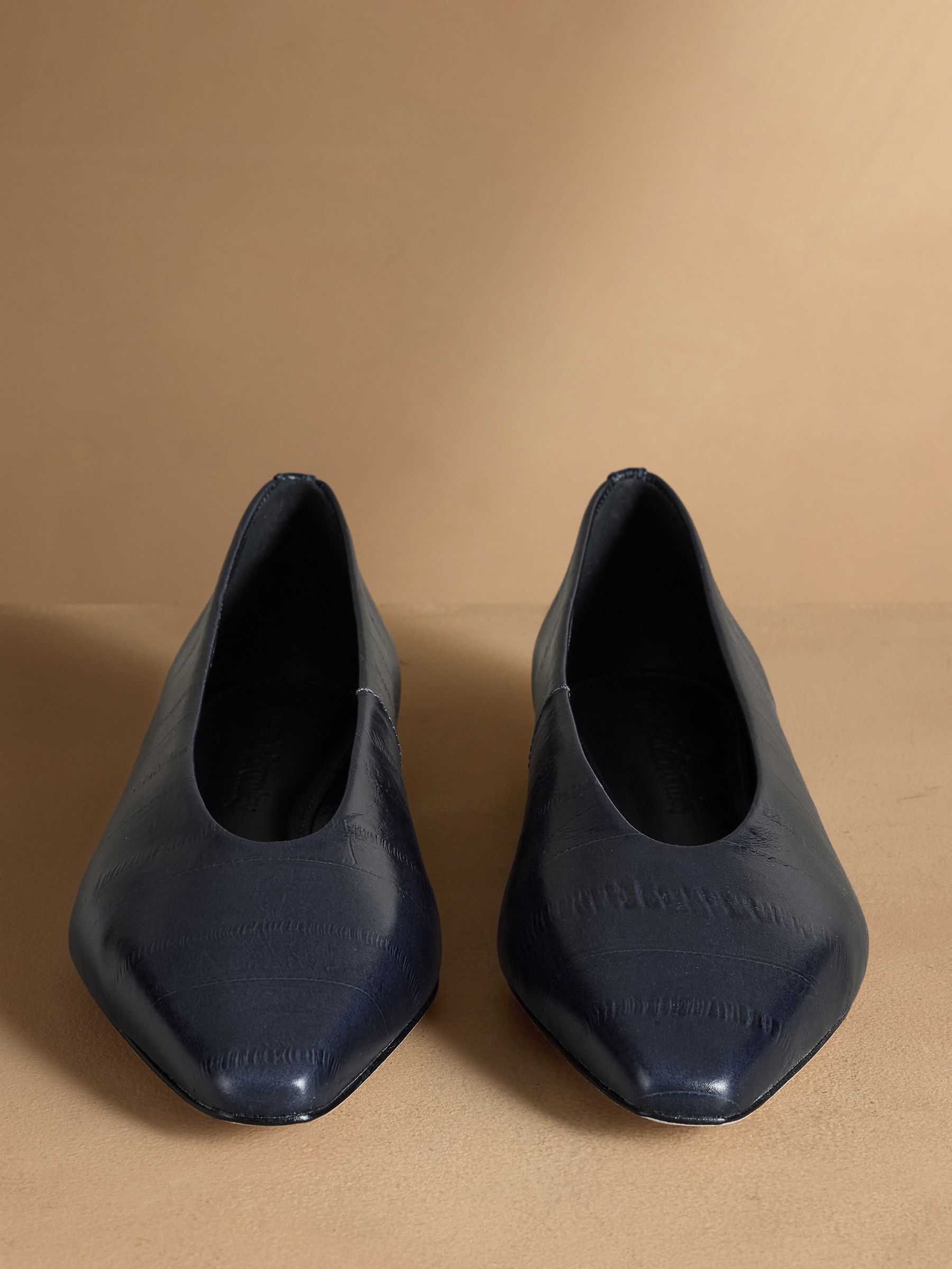 Buy Russell & Bromley Navy Salisbury Chisel Toe Ballet Flats from Next USA