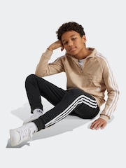 adidas Brown Kids Originals Trefoil Crew 100% Cotton Sweatshirt - Image 3 of 6