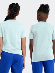 adidas Green Bold Logo 100% Cotton T-Shirt - Image 2 of 5