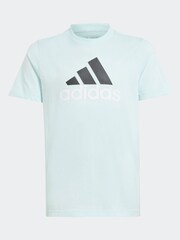 adidas Green Bold Logo 100% Cotton T-Shirt - Image 5 of 5