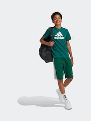 adidas Green Sportswear Essentials Big Logo 100% Cotton T-Shirt - Image 3 of 6