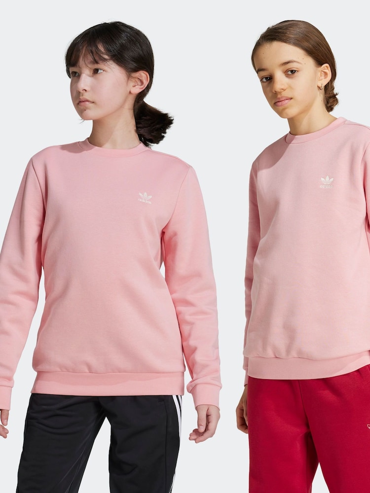 adidas Originals Pink Crew Sweatshirt - Image 1 of 6