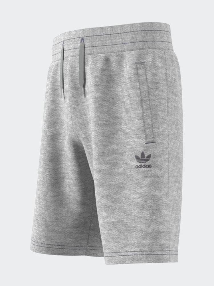 adidas originals Grey Small Trefoil Logo Shorts - Image 14 of 14