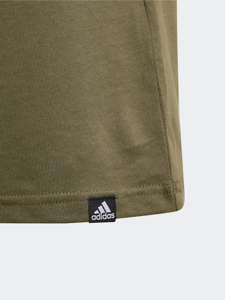adidas Green Kids Sportswear 100% Cotton Camo Linear Graphic T-Shirt - Image 12 of 12