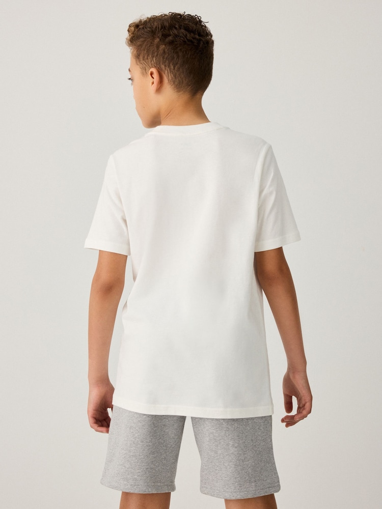 adidas originals White Small Trefoil Logo 100% Cotton T-Shirt - Image 3 of 5