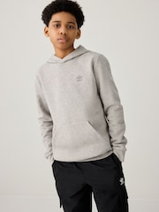 adidas originals Grey Small Trefioil Logo Hoodie - Image 1 of 5