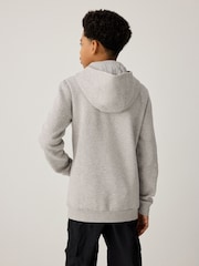 adidas originals Grey Small Trefioil Logo Hoodie - Image 3 of 5