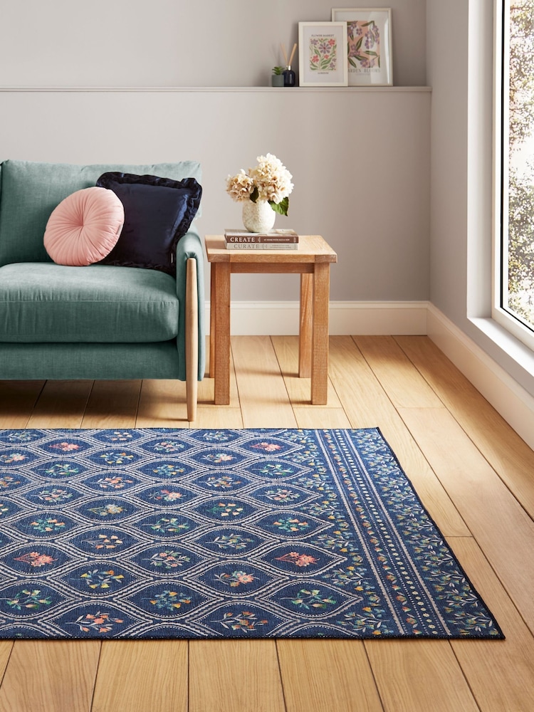 Catherine Lansfield Cameo Floral Washable Rug - Imagen 1 de 5 Catherine Lansfield Cameo Floral Washable Rug - Imagen 1 de 5