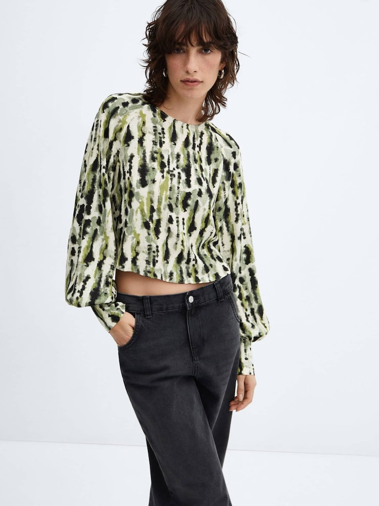 Mango Multi Bow Printed Blouse - Image 1 of 6 Mango Multi Bow Printed Blouse - Image 1 of 6