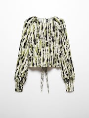 Mango Multi Bow Printed Blouse - Image 5 of 6
